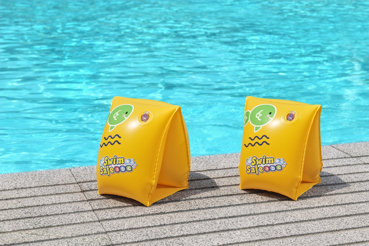 Детски надуваеми раменки Bestway Swim Safe S/M, 2 въздушни камери, PVC, цветни