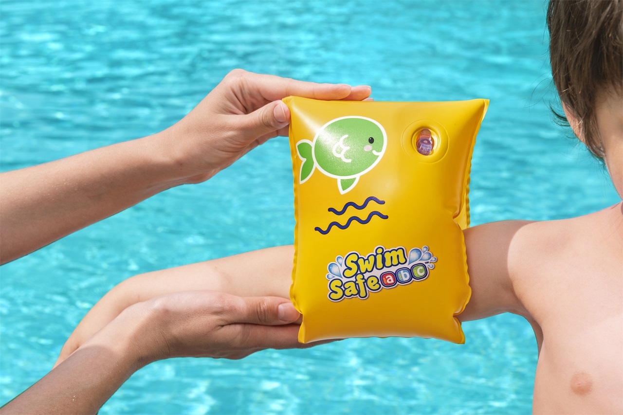Детски надуваеми раменки Bestway Swim Safe S/M, 2 въздушни камери, PVC, цветни - Image 4