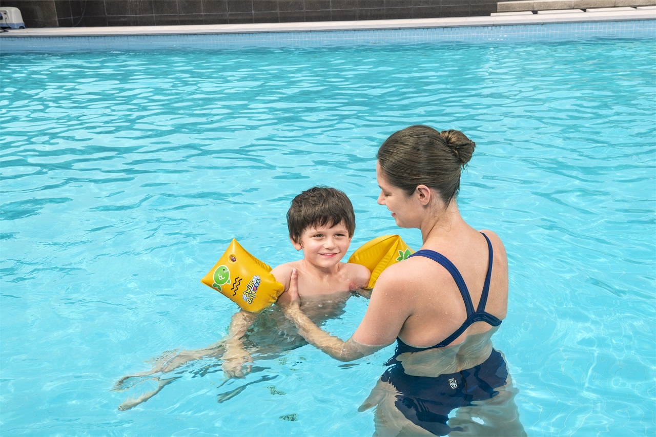 Детски надуваеми раменки Bestway Swim Safe S/M, 2 въздушни камери, PVC, цветни - Image 7