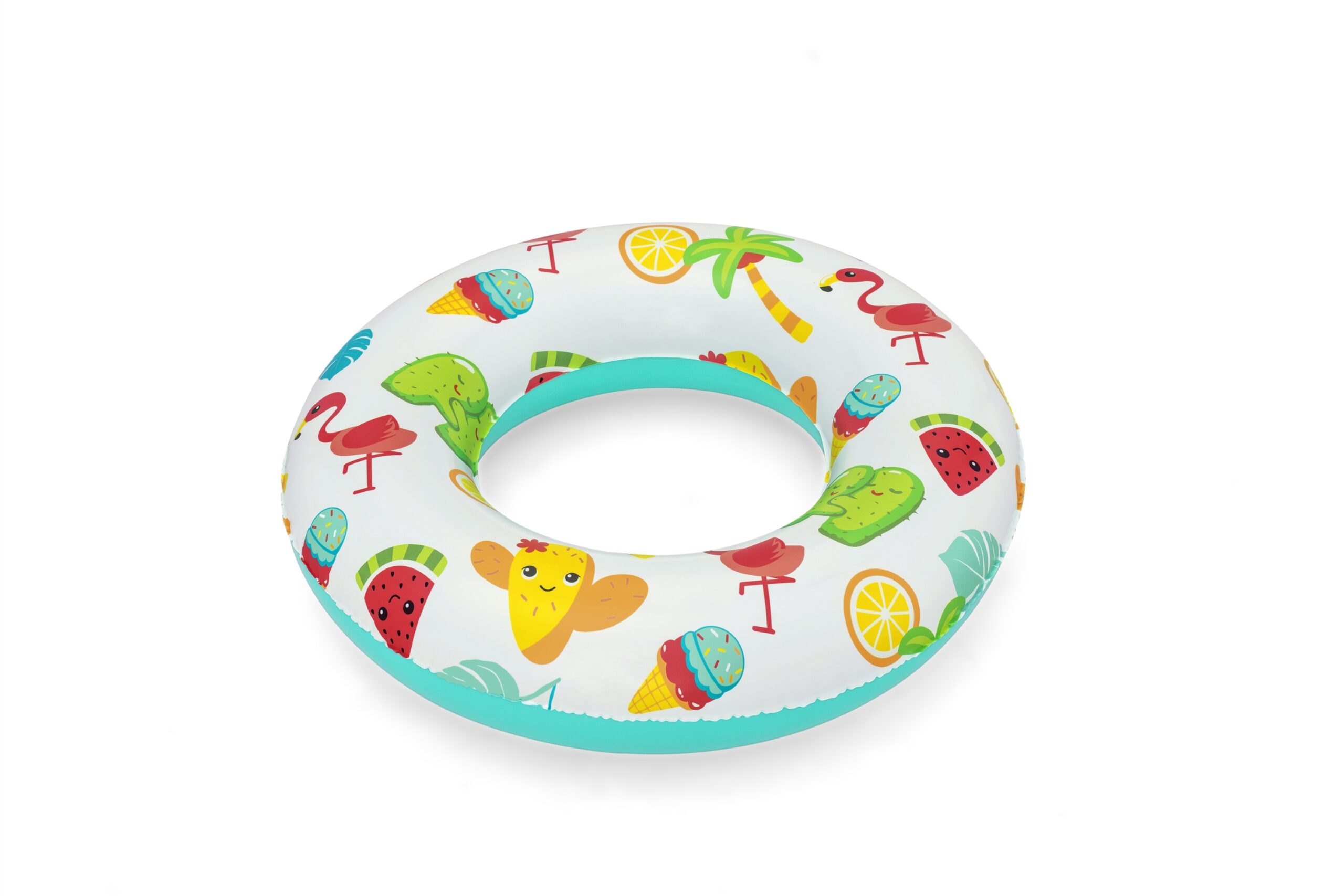 Детски надуваем пояс Bestway Swim Tube, 61 см, PVC, Звезда, Октопод, Плодове, Фламинго - Image 15