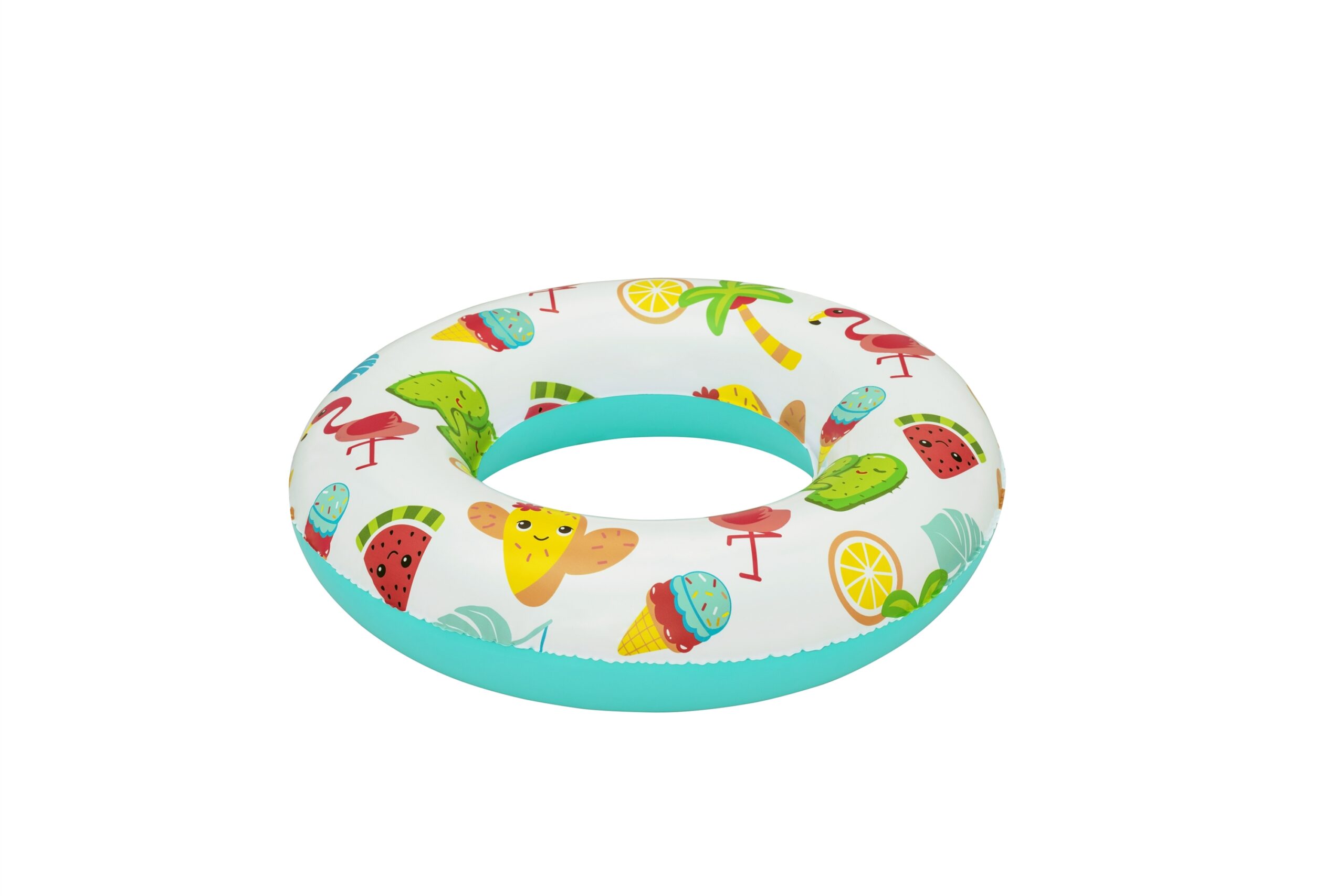 Детски надуваем пояс Bestway Swim Tube, 61 см, PVC, Звезда, Октопод, Плодове, Фламинго - Image 19