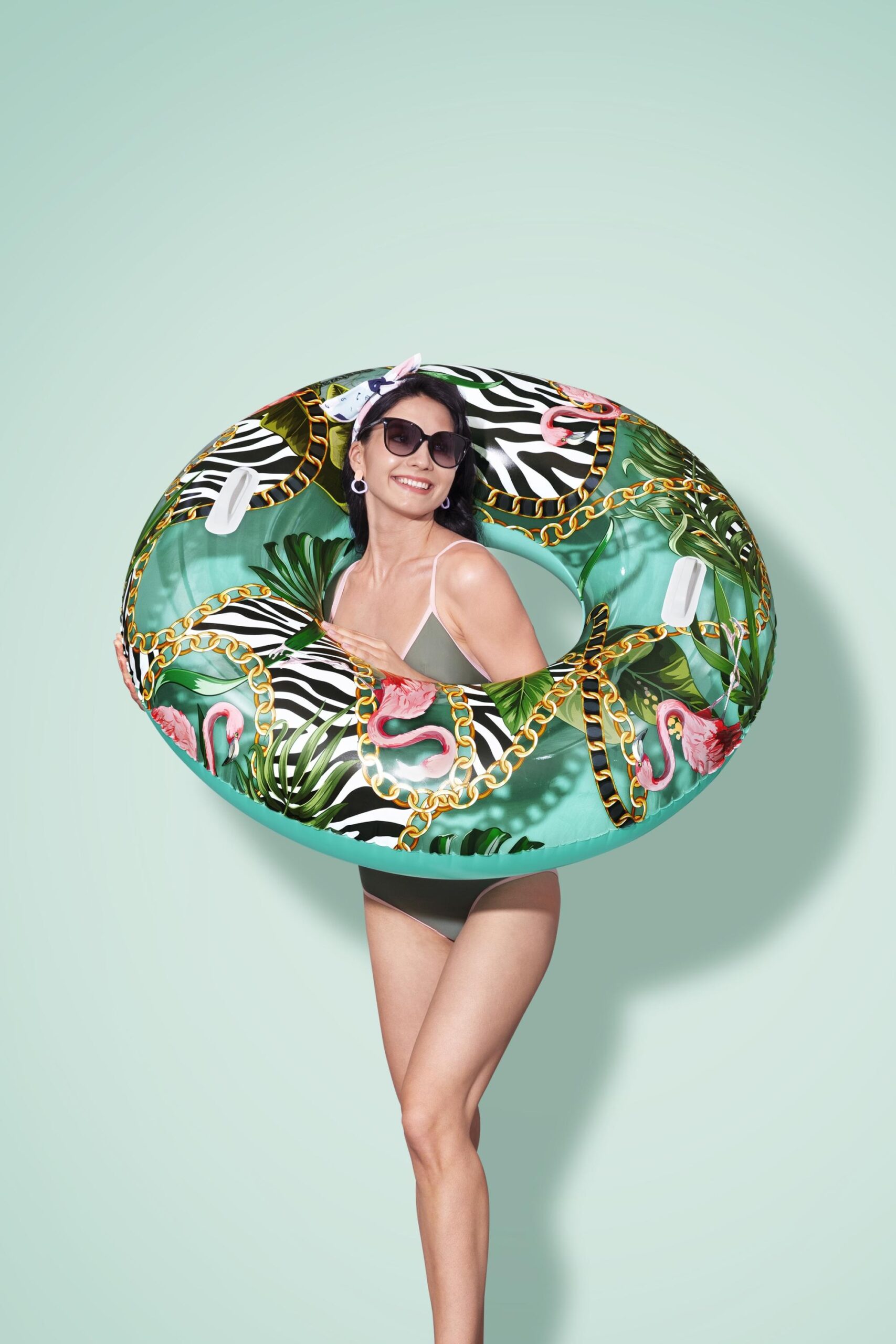 Надуваем пояс BESTWAY Floral Fantasy, диаметър 114 см, PVC, цветен, за деца над 12 г - Image 13
