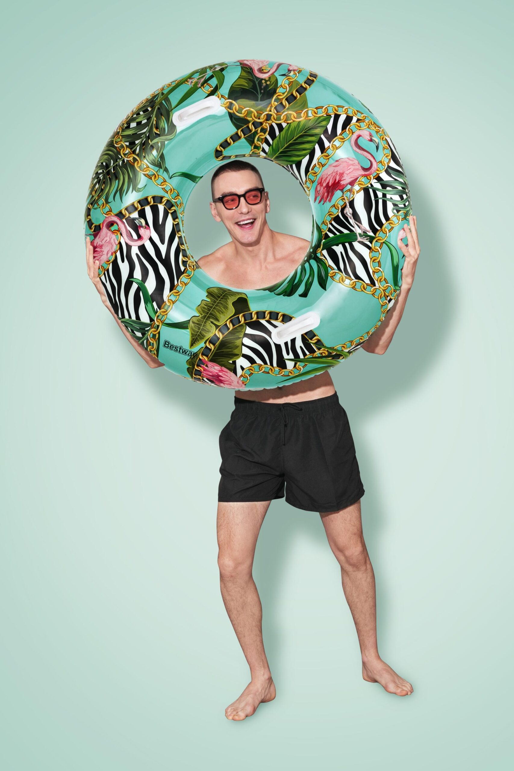 Надуваем пояс BESTWAY Floral Fantasy, диаметър 114 см, PVC, цветен, за деца над 12 г - Image 14