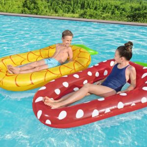 Надуваем дюшек Bestway Sweet Summer, мрежесто дъно, 186 x 112 см, PVC, ананас/ягода