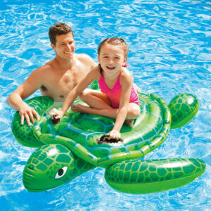 Детска надуваема играчка Intex, Костенурка, 150 х 127 см, PVC, зелена