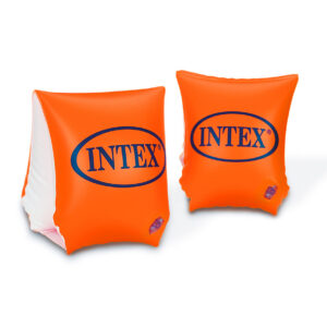 Надуваеми раменки Deluxe INTEX, 23 х 15 см, PVC, за деца 3-6 г., неоново оранжеви