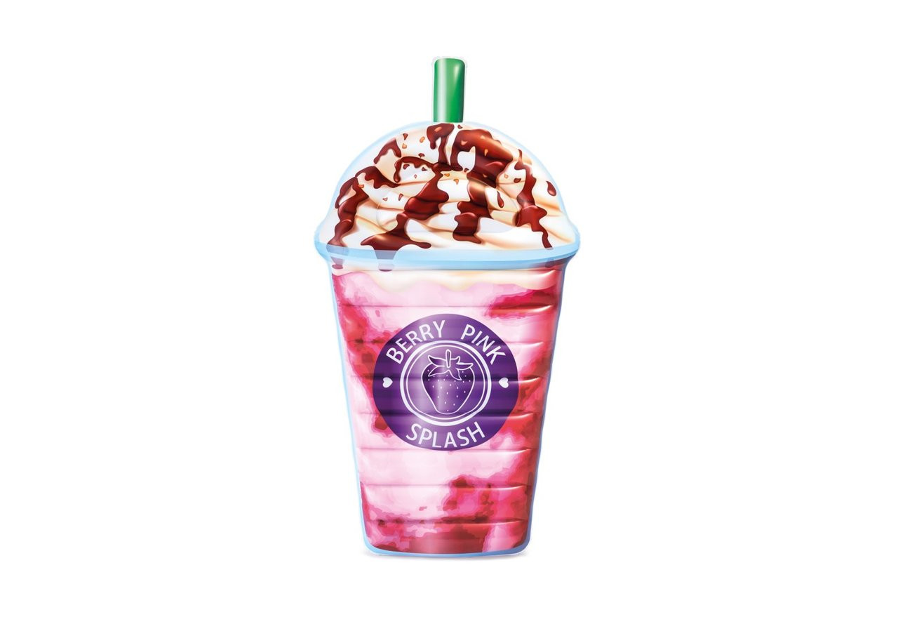 Надуваем дюшек шейк Intex, 198 x 107 см, PVC, за басейн и плаж, Berry Pink Splash
