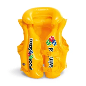 Детска надуваема жилетка INTEX Deluxe Pool School, 50 х 47 см, PVC, за деца 3-6 г