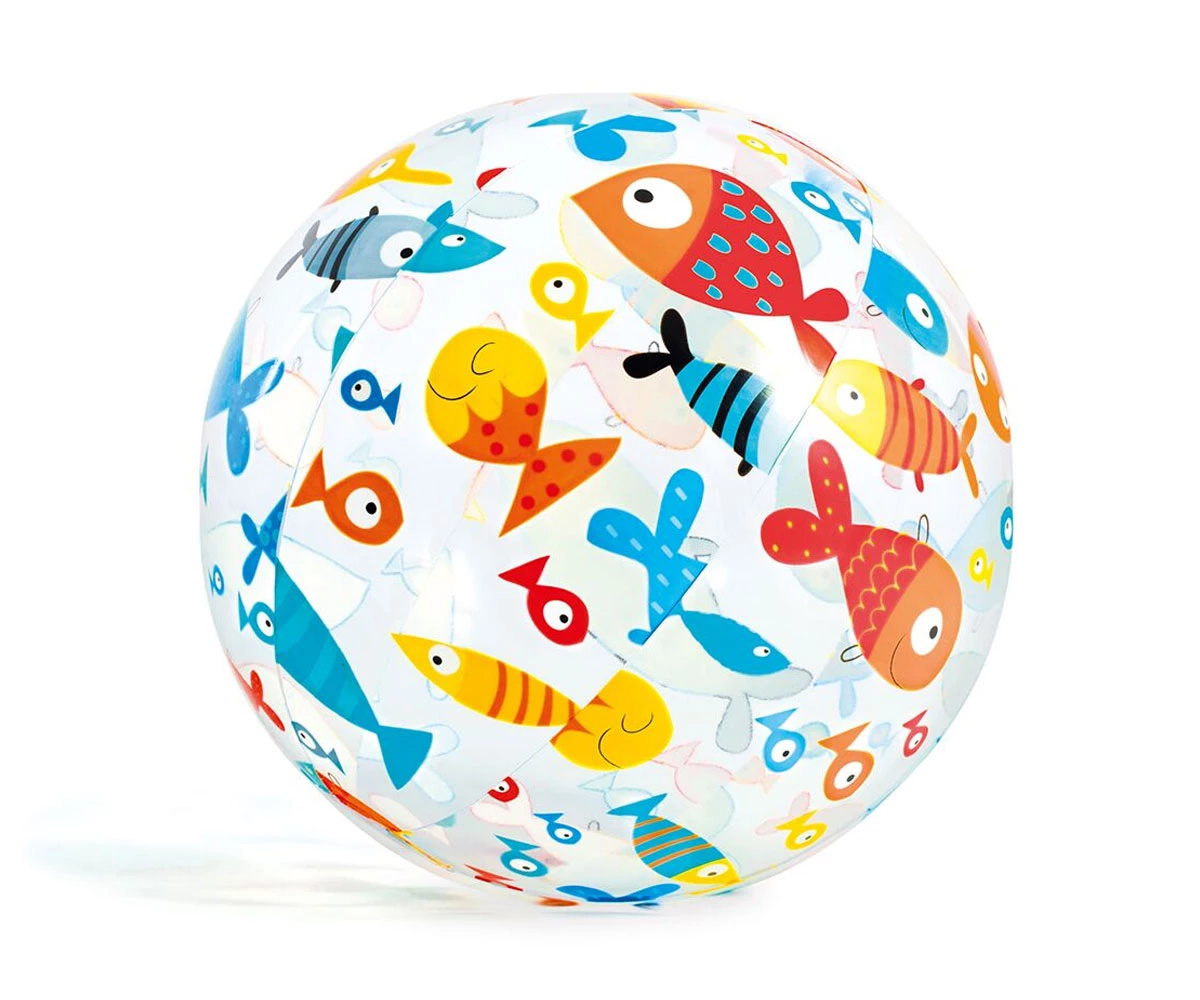 Надуваема топка Lively Print INTEX, диаметър 51 см, PVC, морска тематика - Image 4