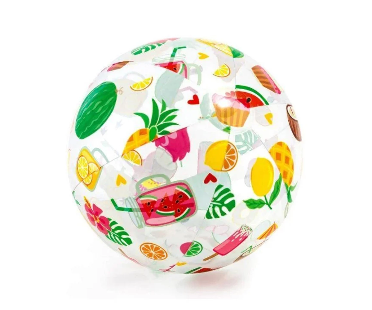 Надуваема топка Lively Print INTEX, диаметър 51 см, PVC, морска тематика - Image 2