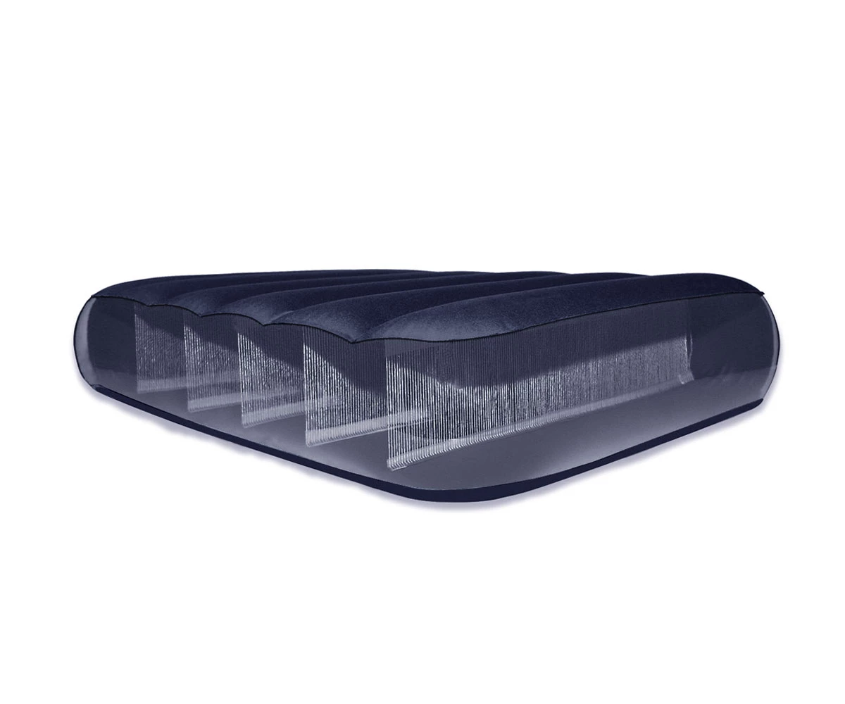 Надуваем матрак Intex Classic Downy, 137 х 191 х 25 см, Fiber-Tech, плюшен, PVC, син - Image 3