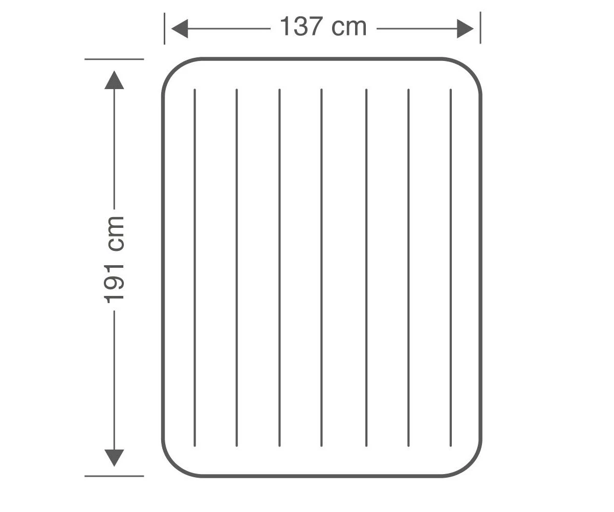 Надуваем матрак Intex Classic Downy, 137 х 191 х 25 см, Fiber-Tech, плюшен, PVC, син - Image 5