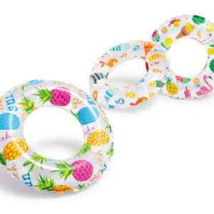 Детски надуваем пояс Intex Lively Print, 51 см, PVC, за деца 3-6 г
