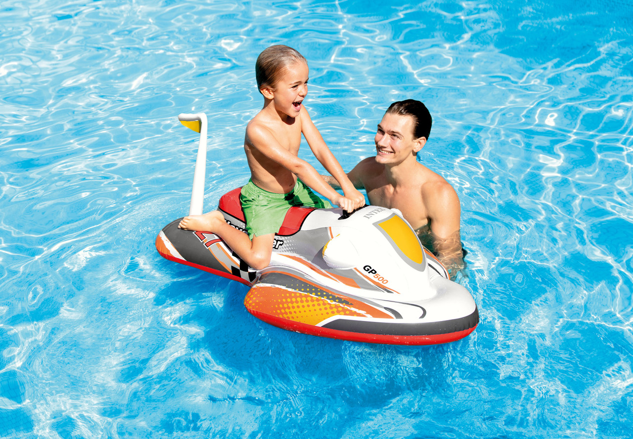 Надуваем джет Wave Rider Intex, 117 х 77 см, PVC, за деца над 3 г., червен - Image 3