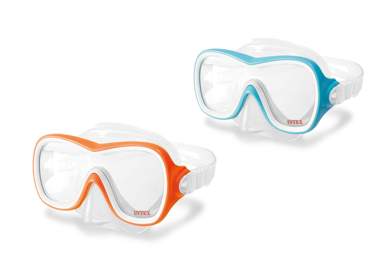 Маска за плуване Wave Rider Intex, хипоалергенна, UV защита, за деца, син