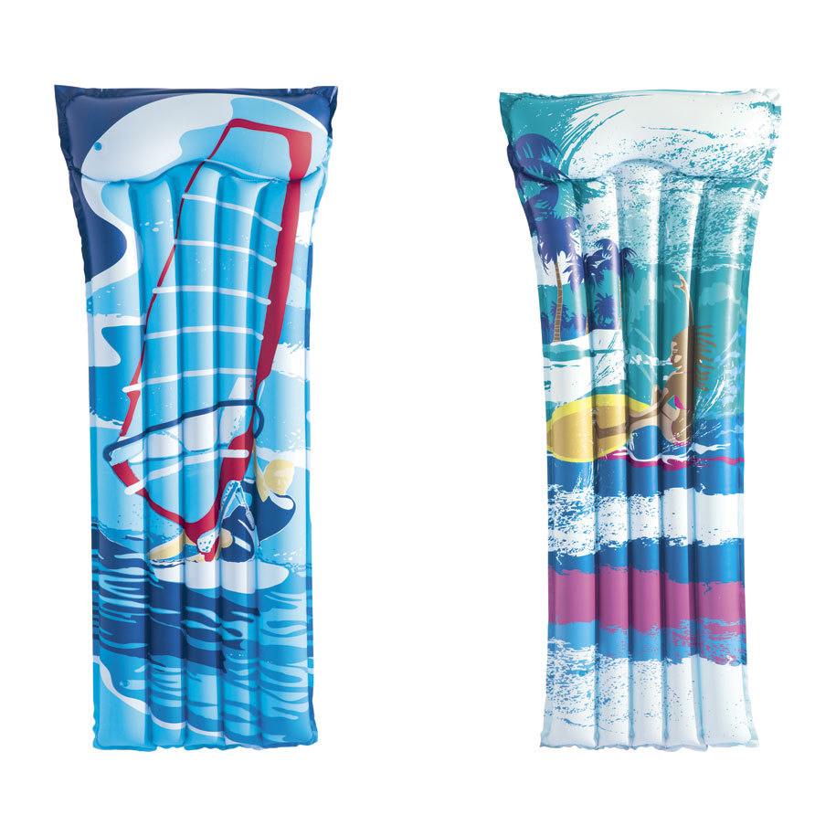 Надуваем дюшек Super Surf Bestway, 183 х 76 см, PVC, с вградена възглавница, два модела
