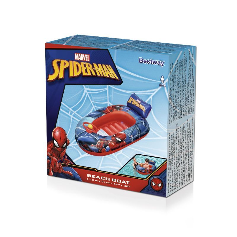 Детска надуваема лодка Spider Man BESTWAY, 112x71 см, PVC, за деца 3-6 г., червена - Image 3