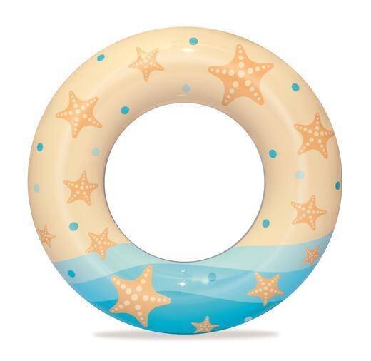 Детски надуваем пояс Bestway Swim Tube, 61 см, PVC, Звезда, Октопод, Плодове, Фламинго - Image 3