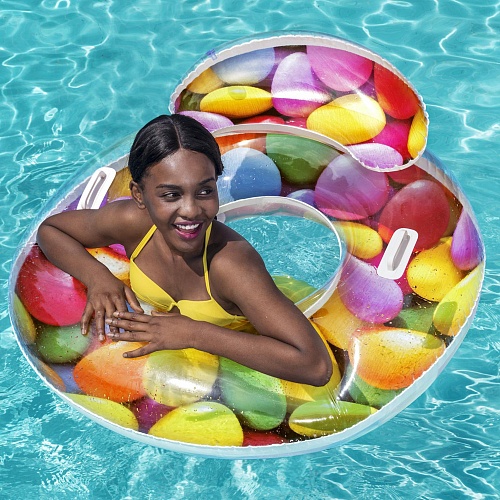 Надуваем пояс Candy Delight Bestway, с облегалка, 118 х 117 см, PVC, бонбони