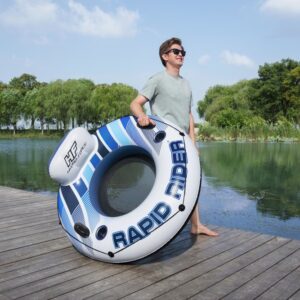 Надуваем пояс The Rapid Rider BESTWAY, 135 см, PVC, с облегалка и дръжки, мрежа