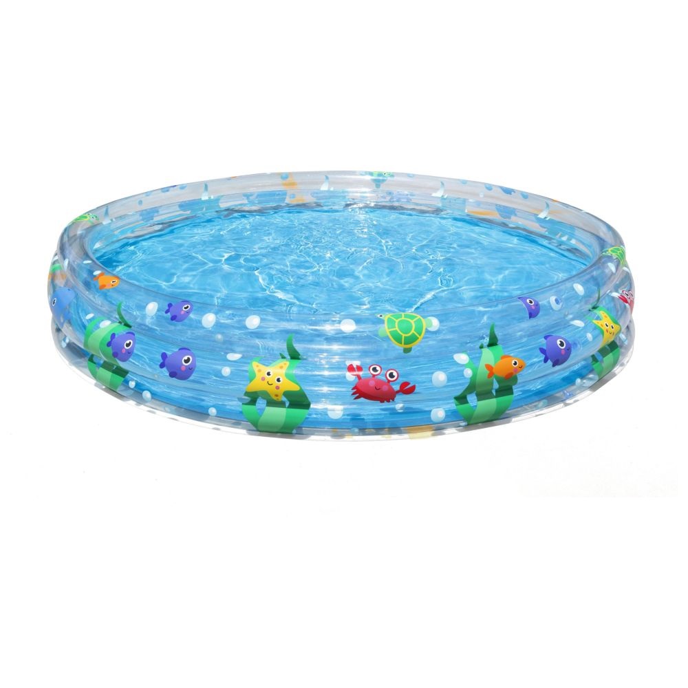 Детски надуваем басейн Bestway, 183 х 33 см, 3 пръстена, PVC, морски мотиви - Image 3
