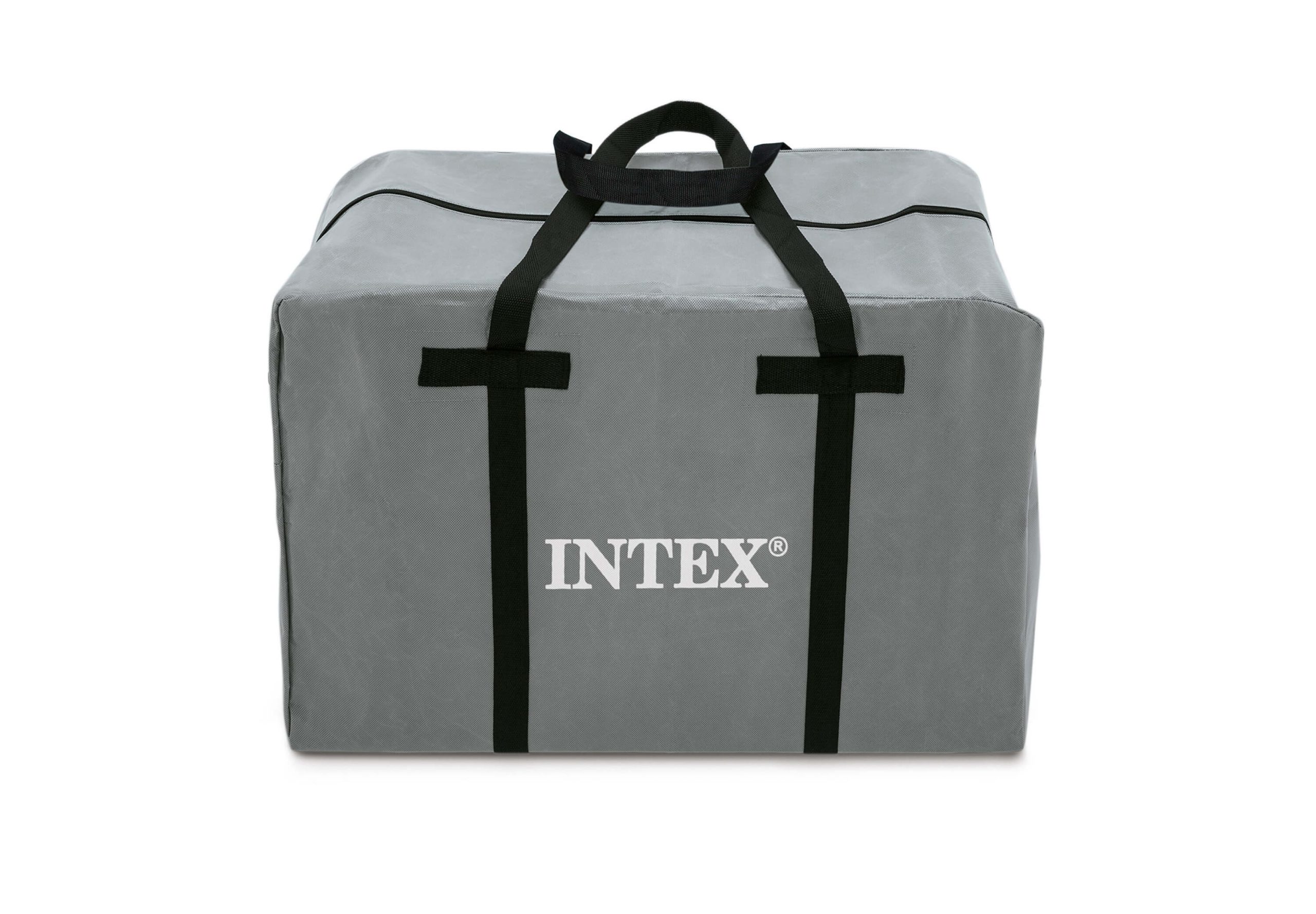 Чанта за съхранение INTEBX с размери за удобно пренасяне, изработена от здрав материал в сив цвят.