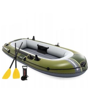 Надуваема лодка Seahawk 2 Intex, за 2 лица, размер 236x114 см, PVC, зелена