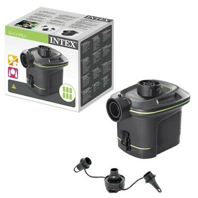 Помпа за надуване Intex Quick Fill с аксесоари, представена в опаковка.