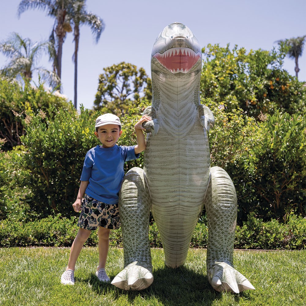 Детски надуваем Jurassic Dino, Intex, 147 x 109 x 76 см, PVC, Тиранозавър, Стегозавър - Image 4