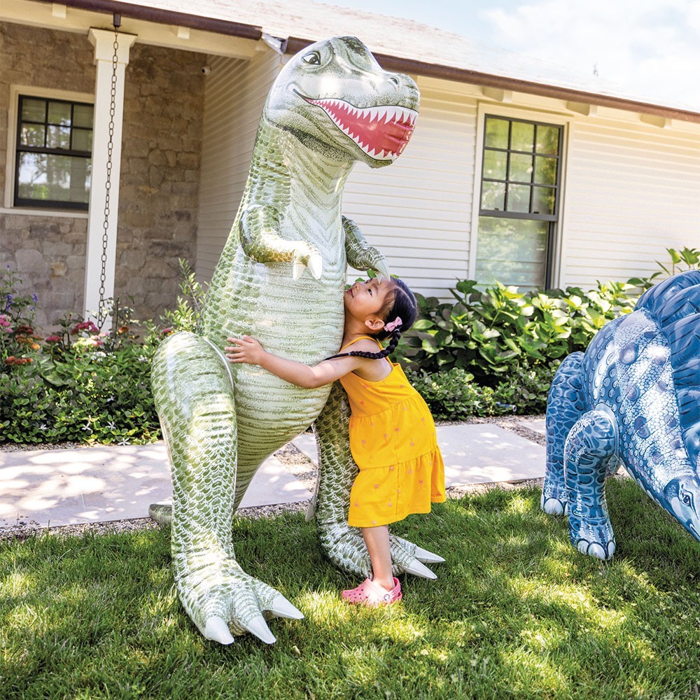 Детски надуваем Jurassic Dino, Intex, 147 x 109 x 76 см, PVC, Тиранозавър, Стегозавър - Image 5