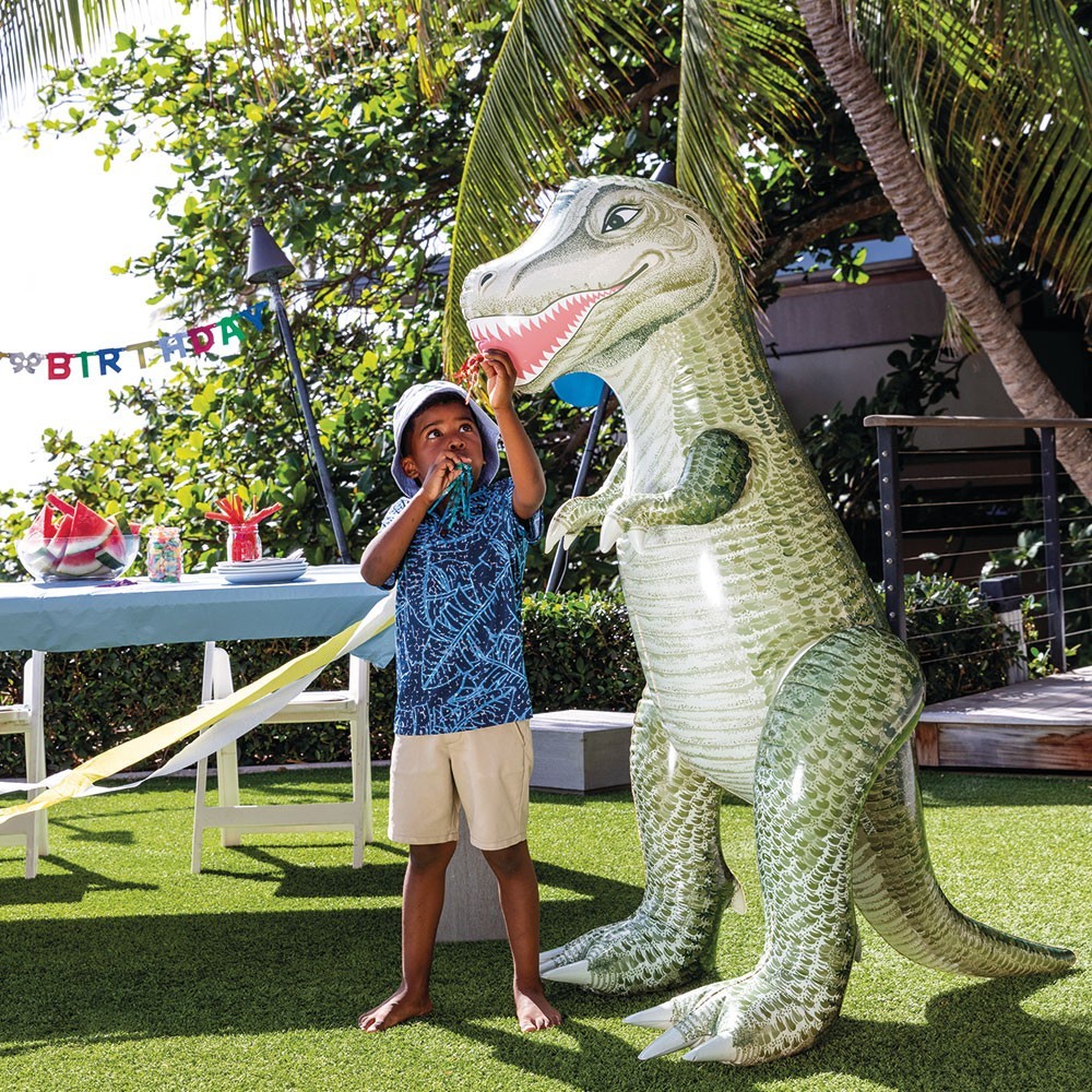 Детски надуваем Jurassic Dino, Intex, 147 x 109 x 76 см, PVC, Тиранозавър, Стегозавър - Image 7