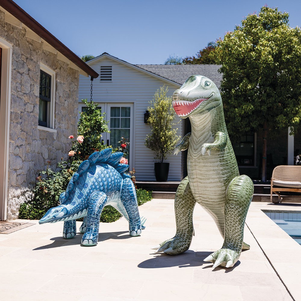 Детски надуваем Jurassic Dino, Intex, 147 x 109 x 76 см, PVC, Тиранозавър, Стегозавър - Image 9