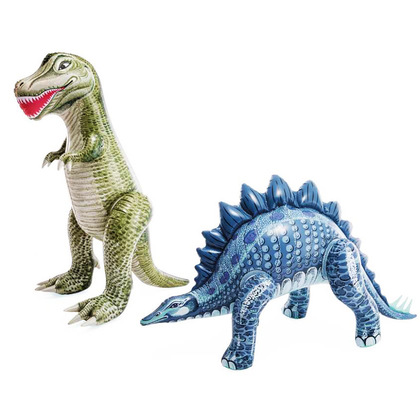 Детски надуваем Jurassic Dino, Intex, 147 x 109 x 76 см, PVC, Тиранозавър, Стегозавър