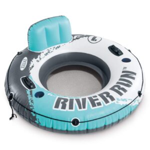Надуваем пояс River Run Intex, 135 см, PVC, с облегалка и дръжки, мрежа , светло син