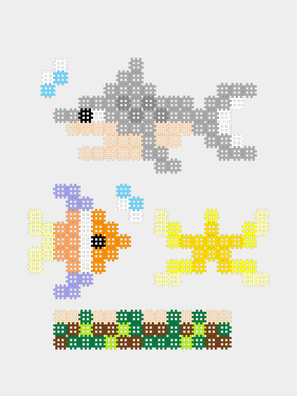 Marioinex - Морски комплект Micro Waffle, 230 части - Image 3
