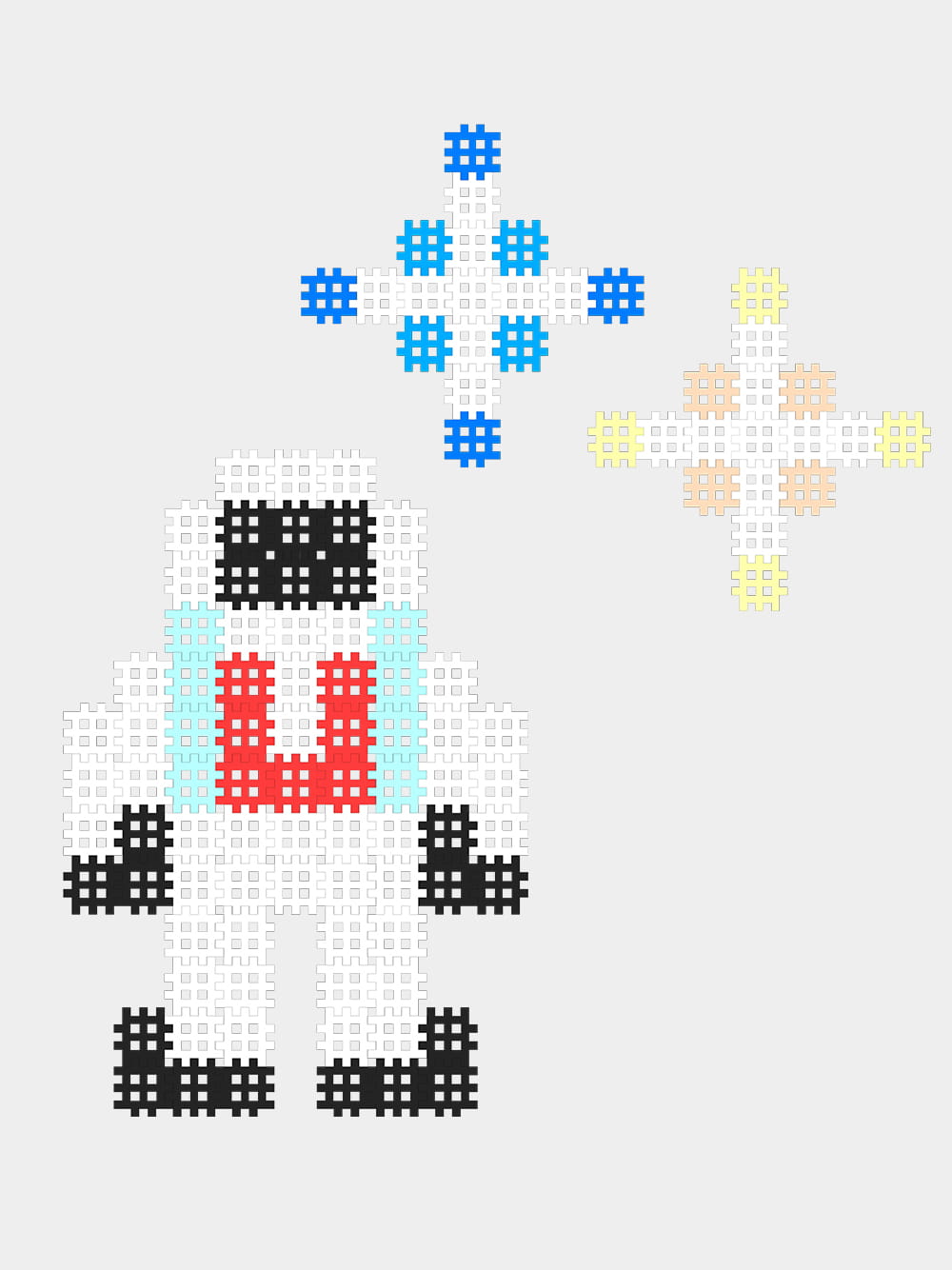 Marioinex - Комплект Micro Waffle Астронавт, 150 части - Image 3