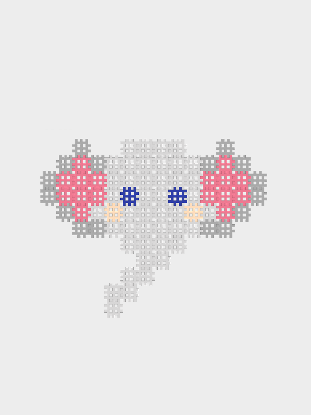 Marioinex - Комплект Micro Waffle 80 Elephant, 80 части - Image 6