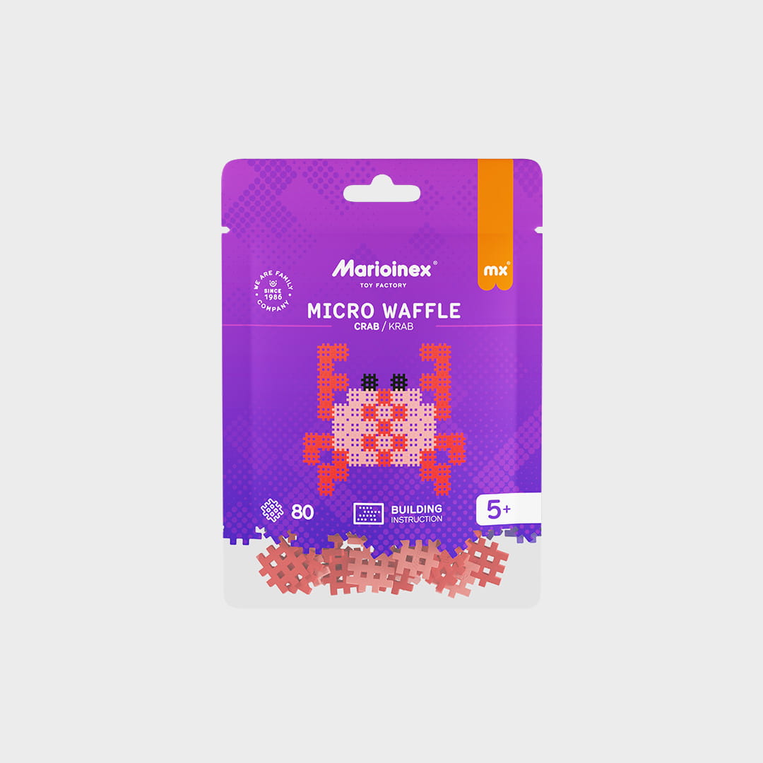 Marioinex - Комплект Micro Waffle 80 Crab, 80 части