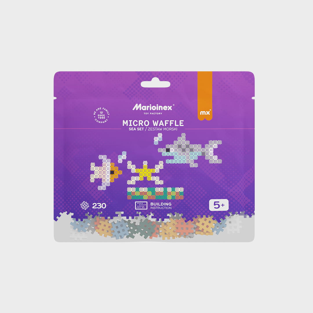 Marioinex - Морски комплект Micro Waffle, 230 части