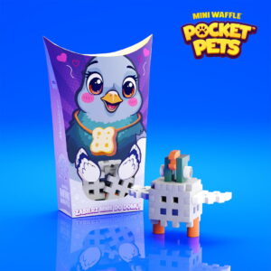 Pocket Pets Marioinex - Мини гофрета Гълъб, 16 части