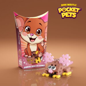 Marioinex - Мини гофрета Pocket Pets, Мишка, 25 части