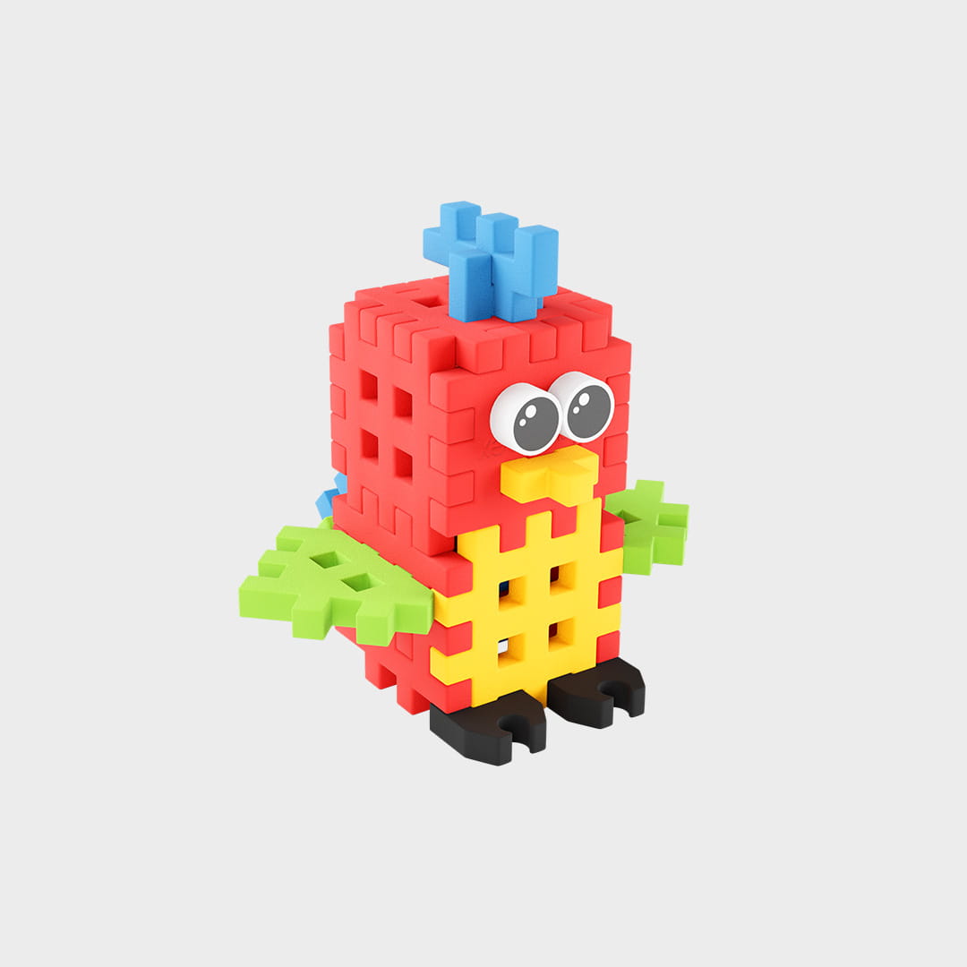 Pocket Pets Marioinex - Мини гофрета Папагал, 25 части - Image 2