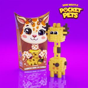 Marioinex - Мини гофрета Жираф, Pocket Pets, 35 части