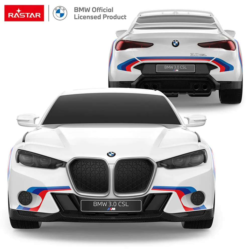 Кола с дистанционно, RASTAR-RC КОЛА 1:24 BMW 3.0 CLS, Бял - Image 4
