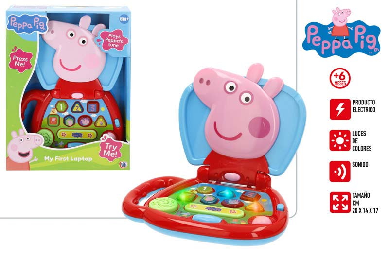 Peppa Pig- Моят Първи Лаптоп +6М, червен