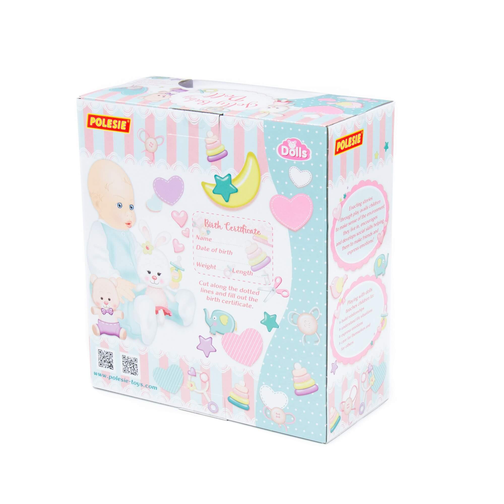 Кукла бебе Jolly, Polesie, 35 см с комплект, биберон и лекарски комплект - Image 8