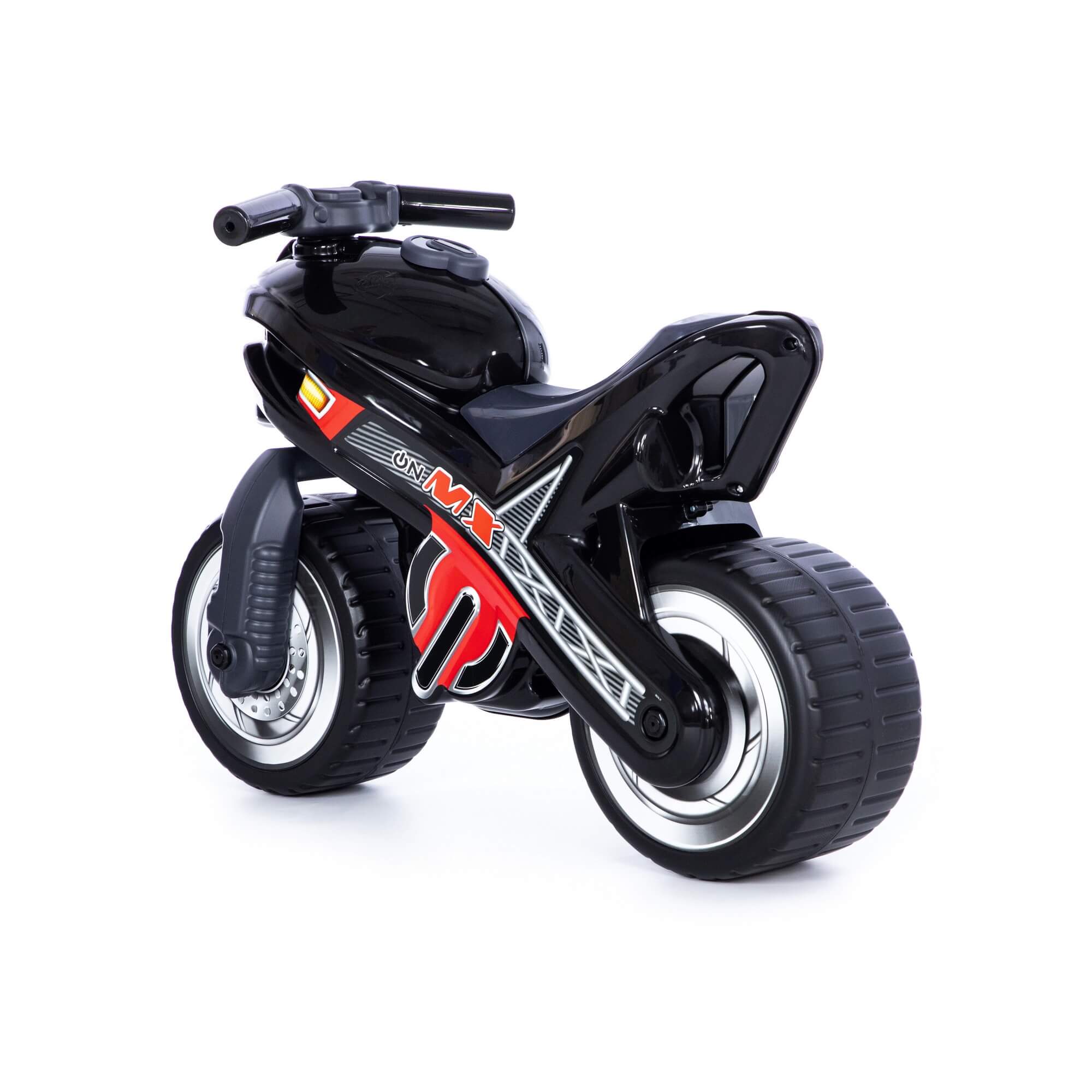 Мотоциклет MX-ON за каране, Polesie 70х30х49.3см, черен - Image 4