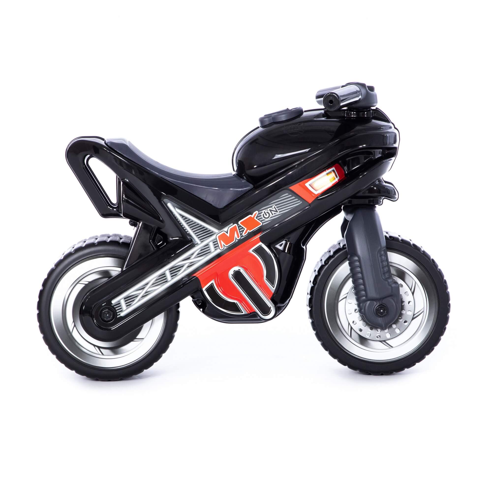 Мотоциклет MX-ON за каране, Polesie 70х30х49.3см, черен - Image 6