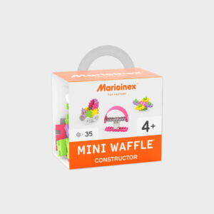 Marioinex - Мини конструктор гофрети 35 части, розови