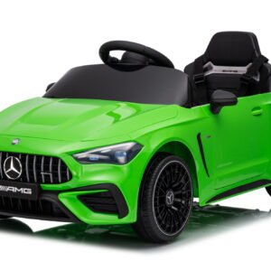 Детски акумулаторен автомобил с USB, Mercedes-Benz GLE 53 AMG, кожени седалки, зелен